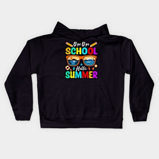 Bye Bye School Hello Summer Kids Hoodie